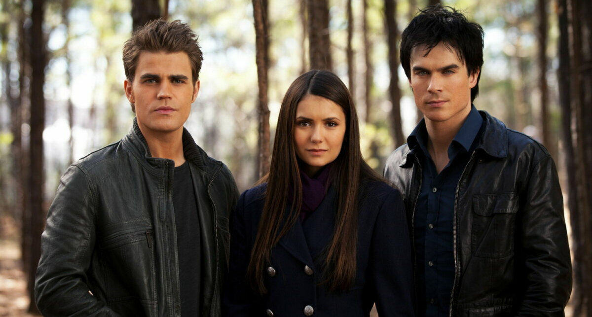 Знаменитое трио 2010 года: Пол Уэсли, Нина Добрев и Йен Сомерхолдер