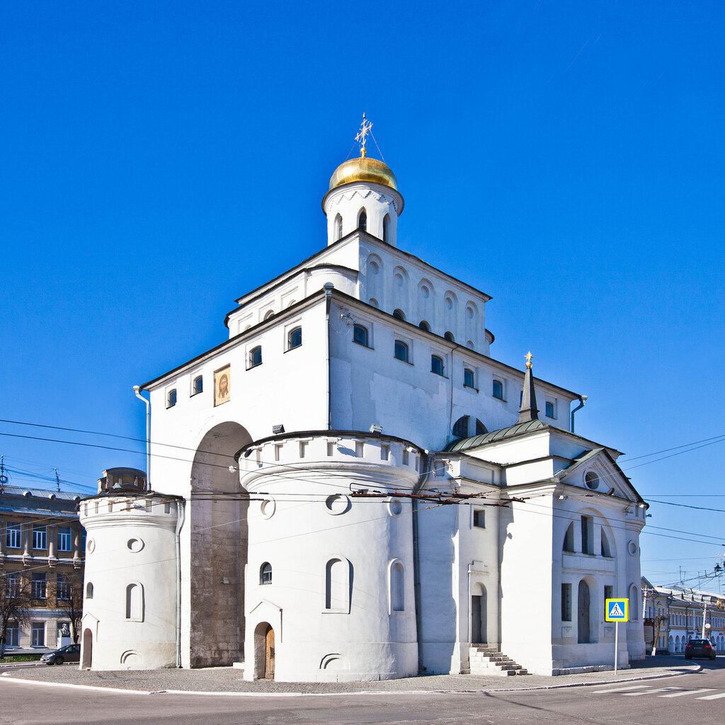 Золотые ворота при ком. Золотые ворота Андрея Боголюбского во Владимире 1164.