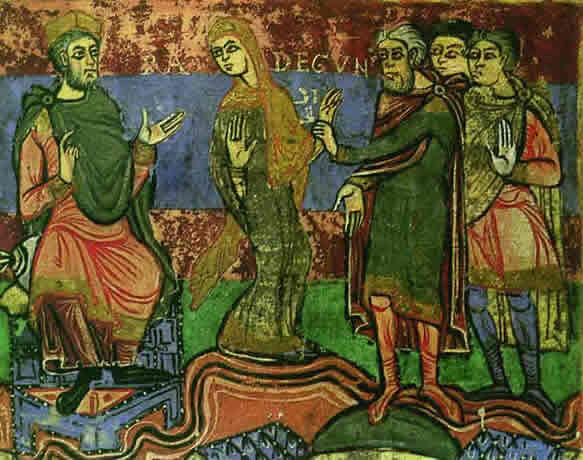 Дочь короля Тюрингии это подходящая жена для короля. Хлотарь решил, что сиротка отлично подойдет к его честолюбивым планам.