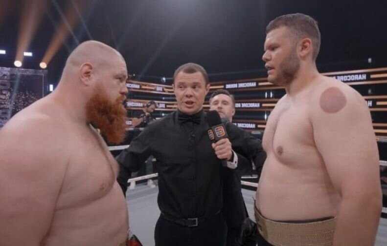 Вячеслав Дацик и Ислам Каримов перед боем