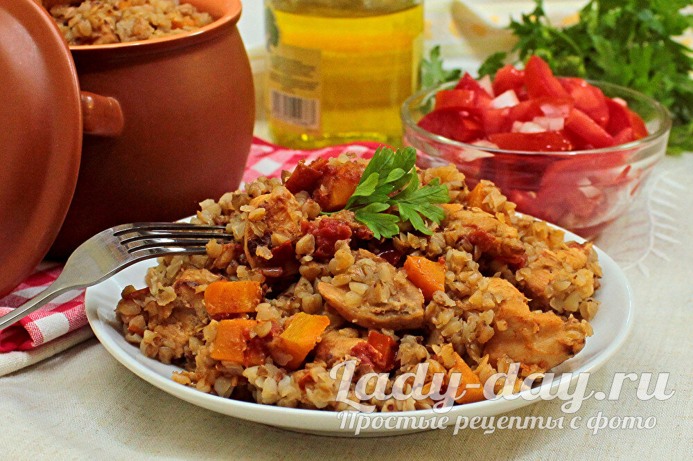 Гречка с курицей и овощами в духовке рецепт с фото пошагово - hb-crm.ru