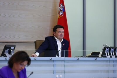    Совещание губернатора Московской области Андрея Воробьева с руководящим составом правительства Московской области и главами городских округов © Антон Чернов, «Подмосковье Сегодня»
