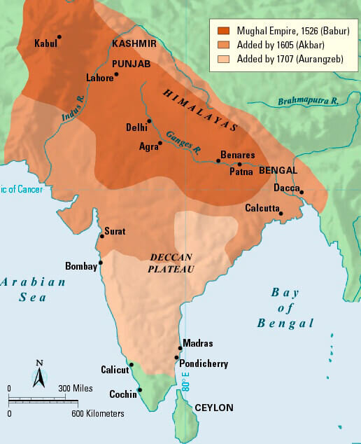 Империя великих Моголов в период расцвета