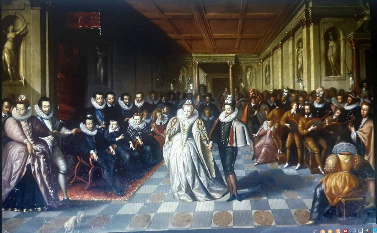 "Свадьба ГенрихаIII" . Новобрачный в модном пурпуэне приталенного силуэта с заниженной талией.