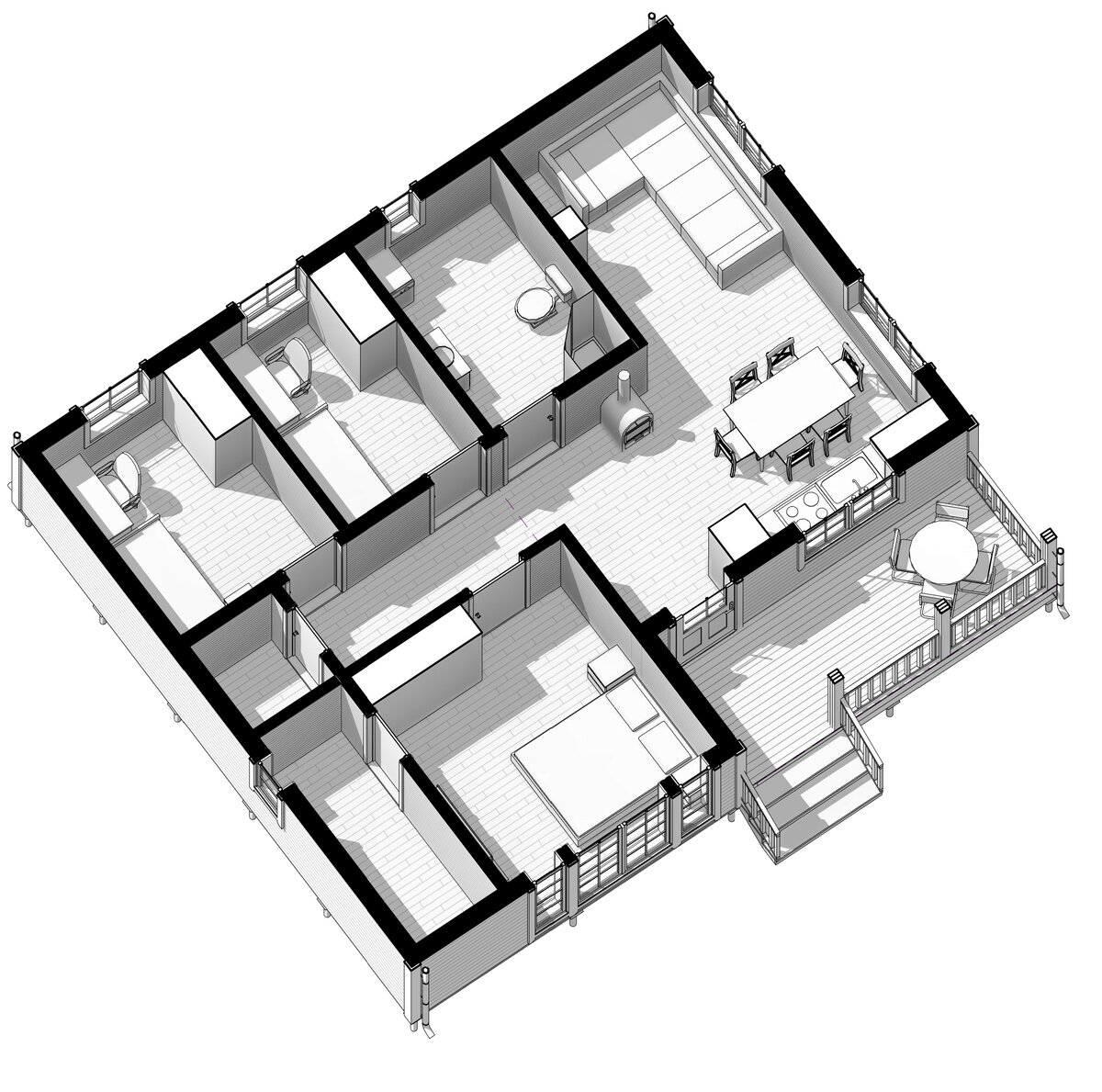 Каркасный дом 9х10,5 м. на базе проекта КД-90 | KARKASPROEKT - проекты  каркасных домов | Дзен