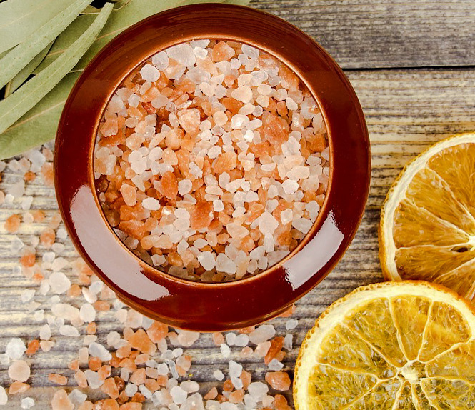 Гималайская соль, лимон.