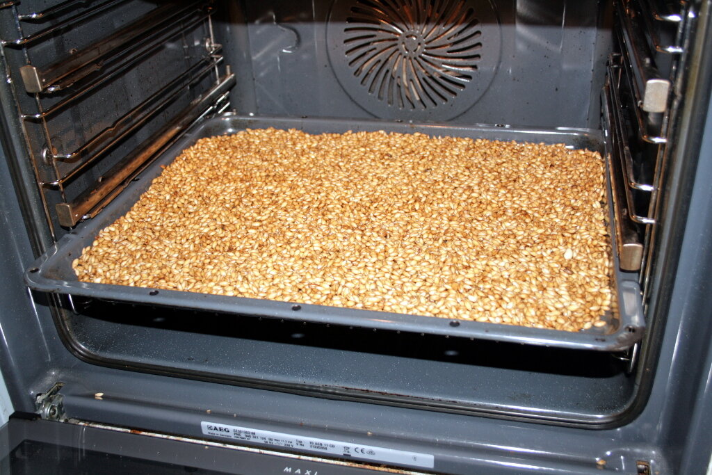 Вот и пришло время для просушки проросшего зерна