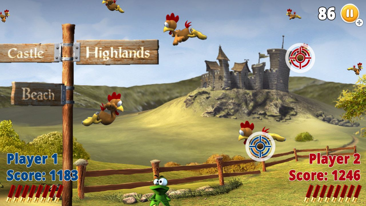 Морхухн - стрельба по курочкам