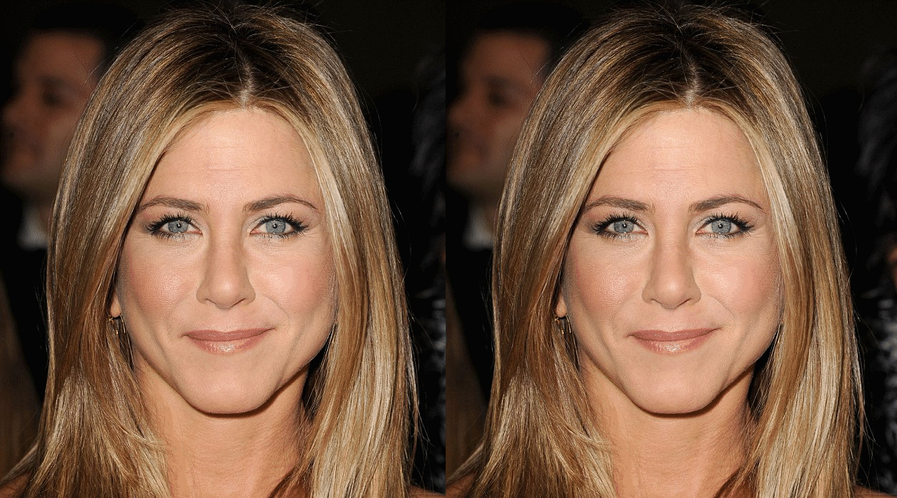 До и После: Подгоняем лицо Дженифер Энистон под стандарт красоты в Фотошоп