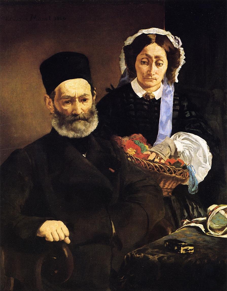 Э. Мане. "Портрет родителей". (1860)