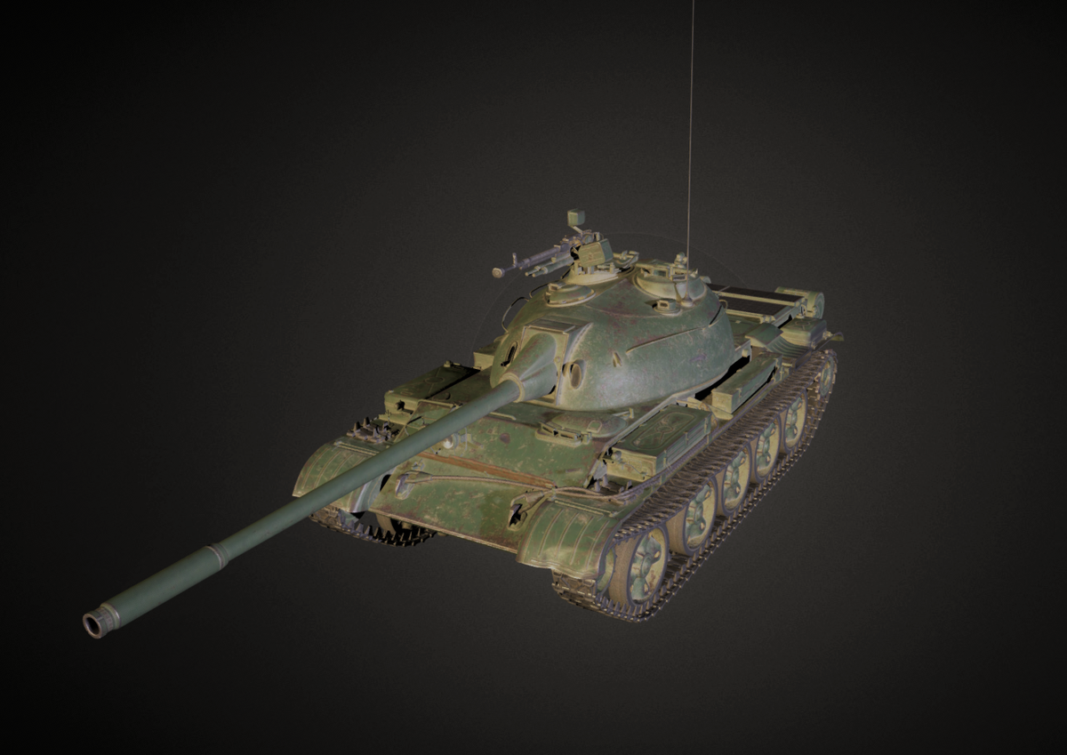 Изображение не совсем действительно, т.к. 100мм орудия у танка больше нет.