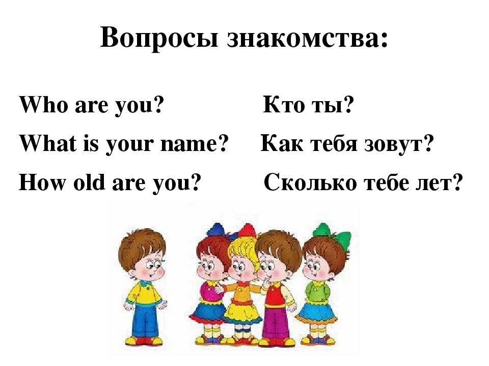 Как тебя зовут картинка для детей