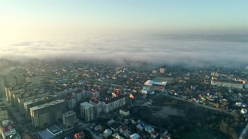 Анапа в тумане, 10 ноября.