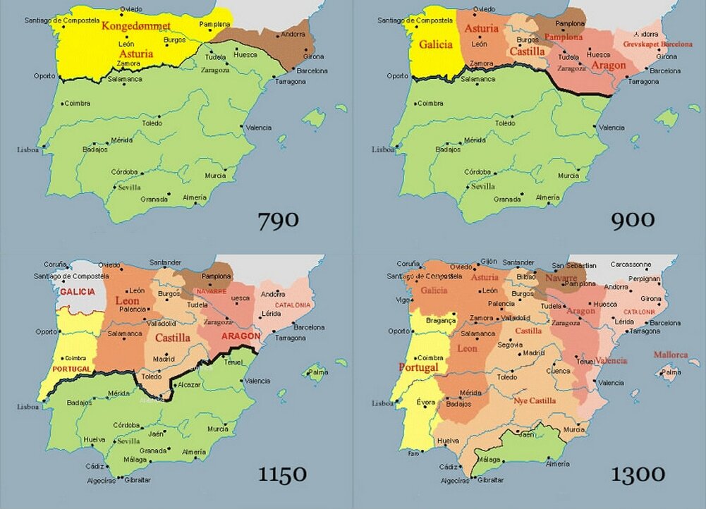 Карта Реконкисты