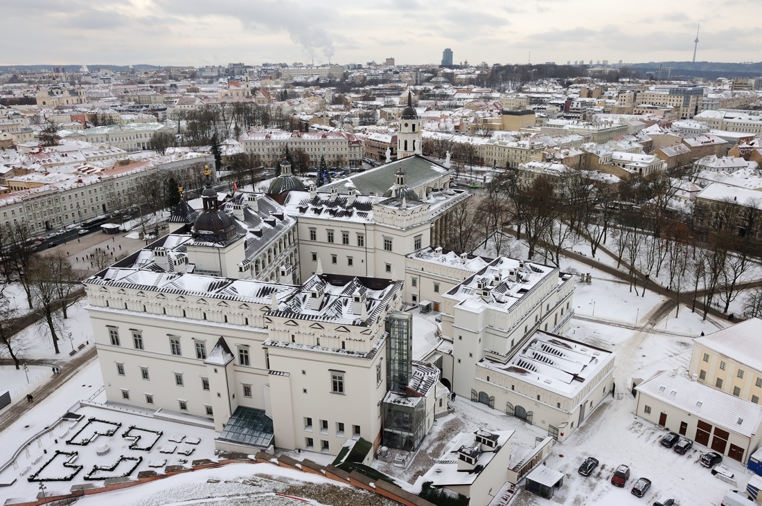 Заснеженный Вильнюс