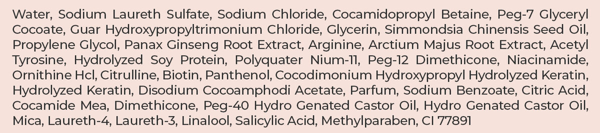 Состав шампуней Зимняя забота