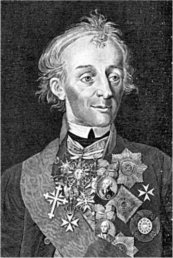 А. В. Суворов. Гравюра А. Флорова 