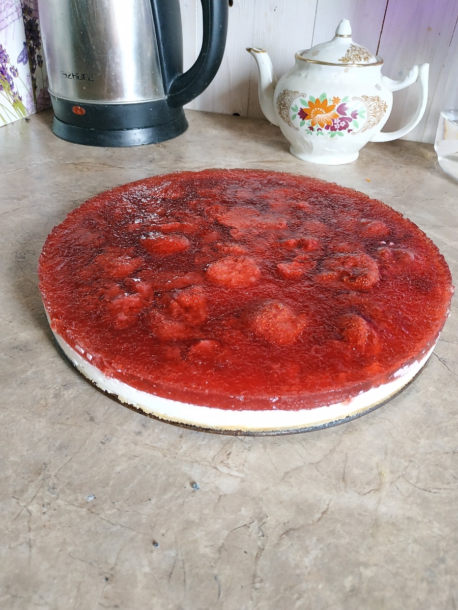 Домашний чизкейк без выпечки на основе творога из данного рецепта