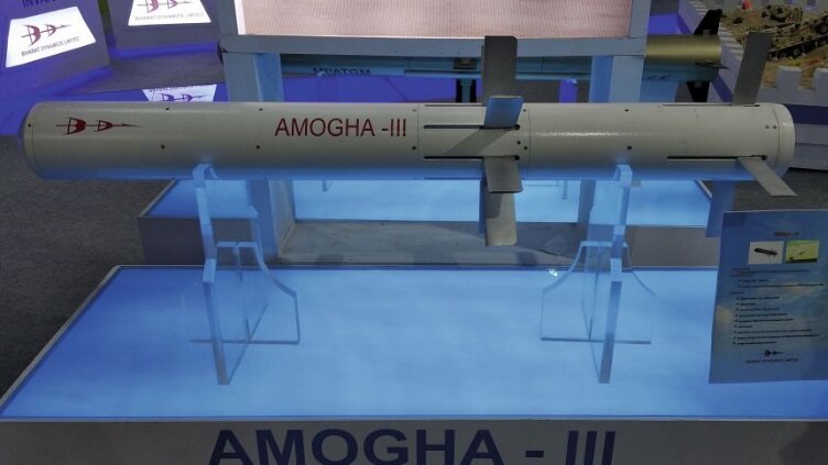  Модель развивающейся ПТУР Amogha-III, представленная на выставке Defexpo 2020 источник: Рахул Удоши
