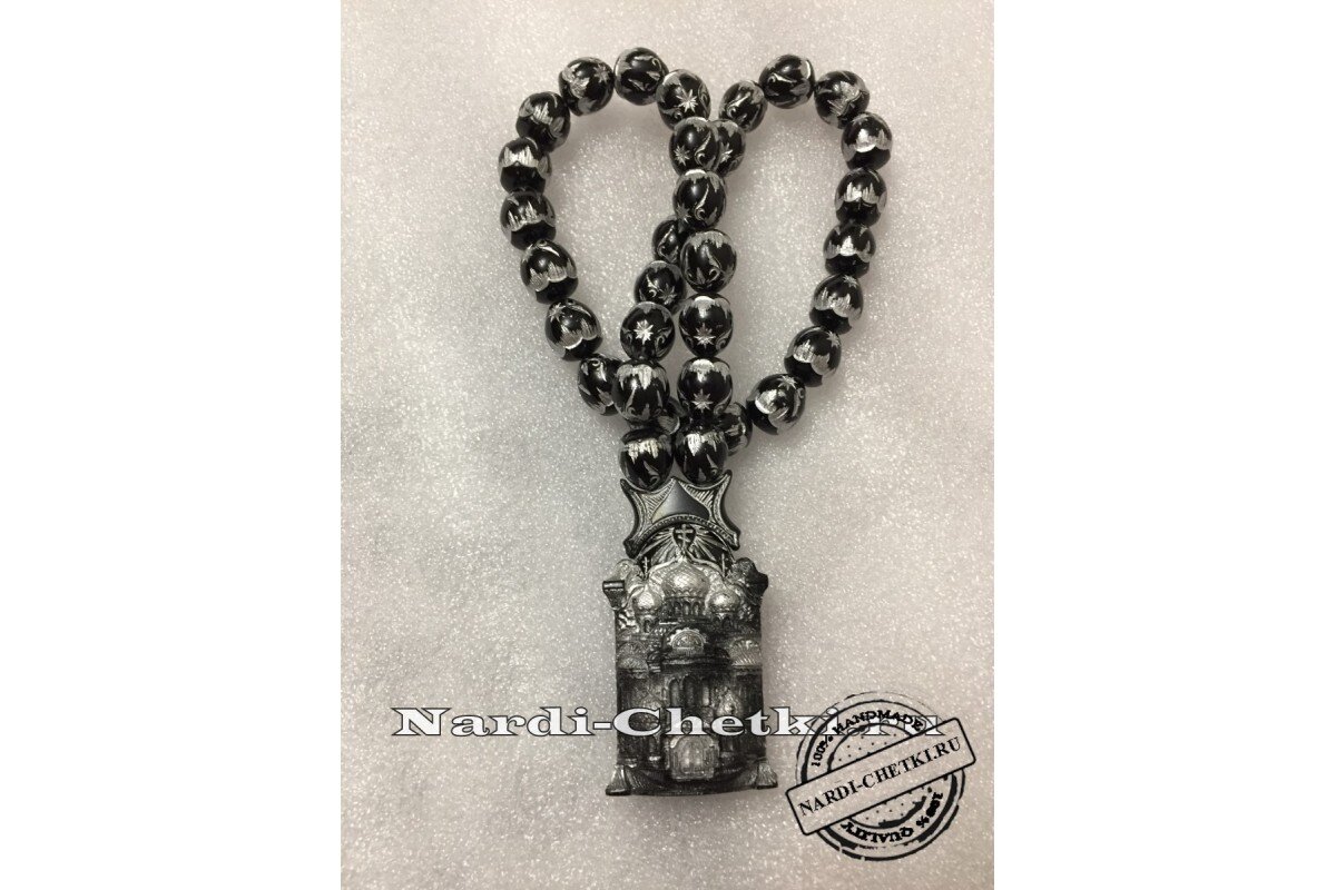 Четки в машину "Храм" черное серебро