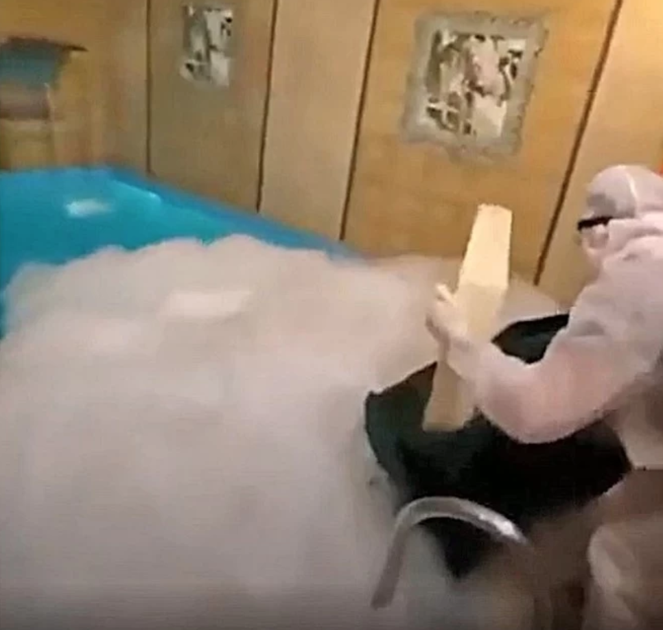 Кадр из печально известного видео.