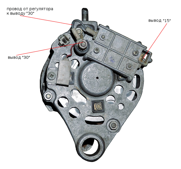Схема подключения генератора ваз 2107 на ваз