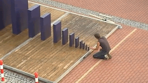 Gerrydomino, мировой рекорд по разрушению домино 2009.