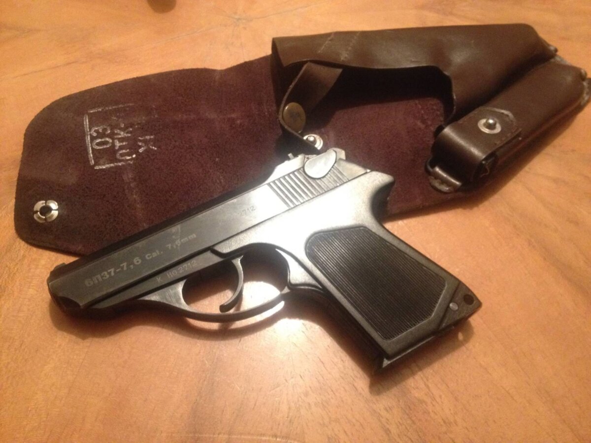 6П37 - первый подход к газовой теме для ПСМ. Обратите внимание на калибр!