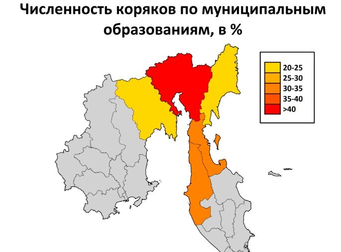 Места проживания коряков, взято с Яндекс.Картинки