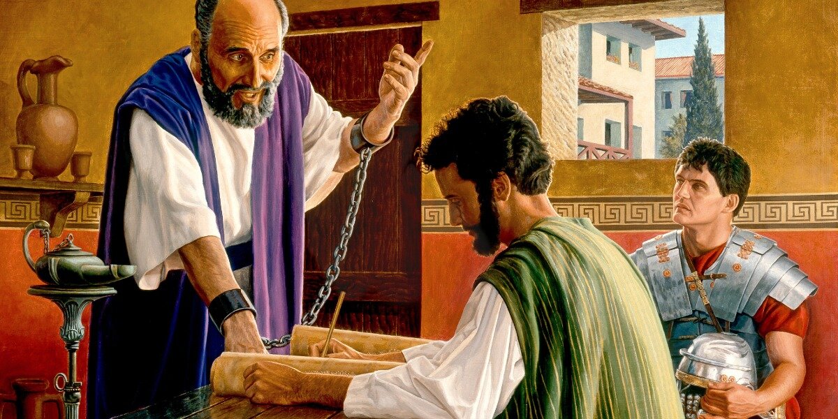 Апостол Павел диктует письмо