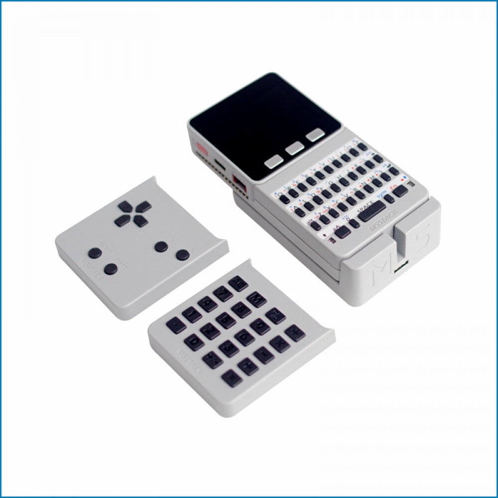 M5Faces с базовым модулем M5Stack GRAY на базе платы микроконтроллера ESP32 с дисплеем в корпусе.