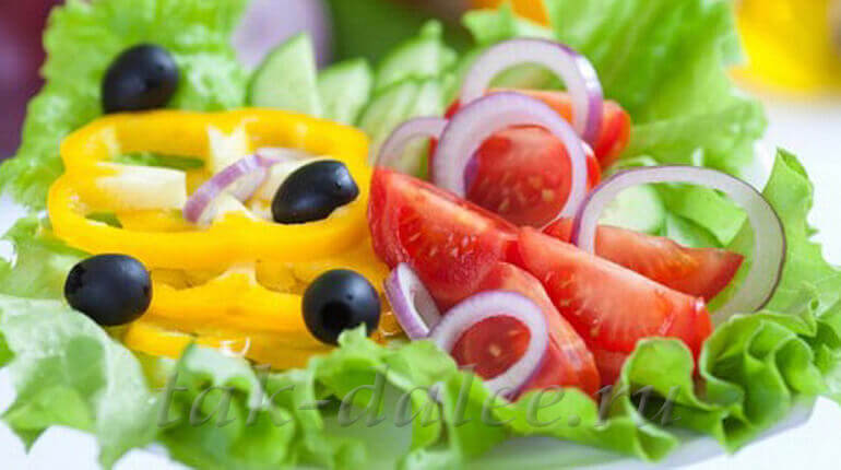 Аппетитный овощной салат