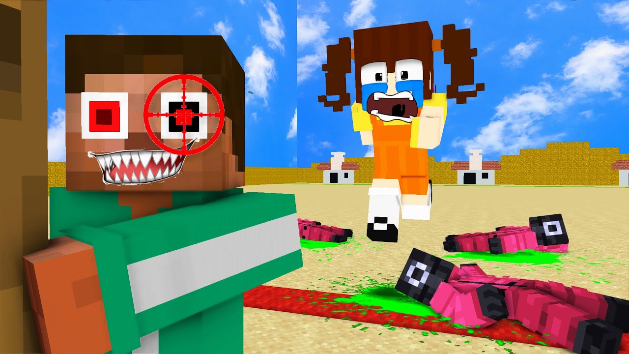 Squid Game Parody Baby Herobrine Revenge Sad Minecraft Animation Monster School