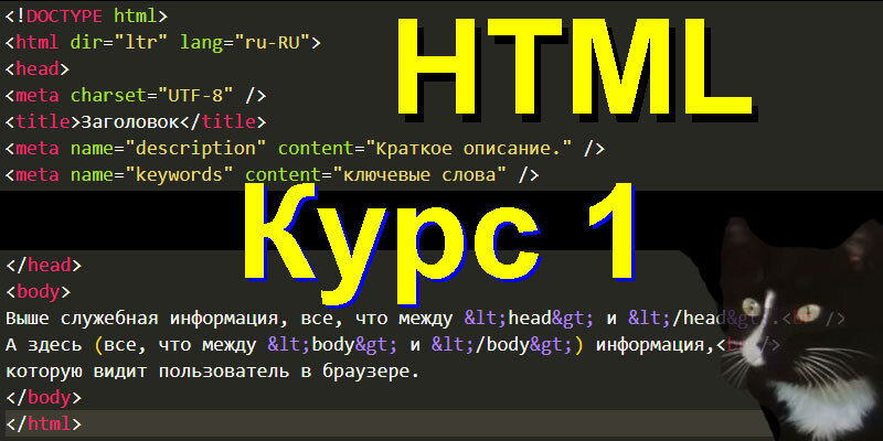 За 1 час от полного новичка до новичка с начальными знаниями HTML.