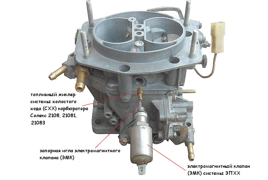 Устройство карбюратора Solex