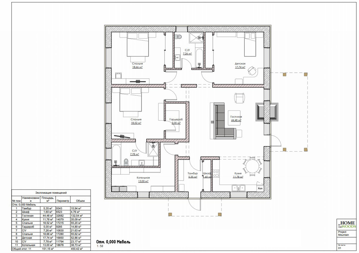 Mountain Chalet план дома