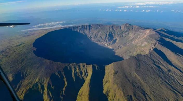 Как теперь выглядит этот судьбоносный вулкан...