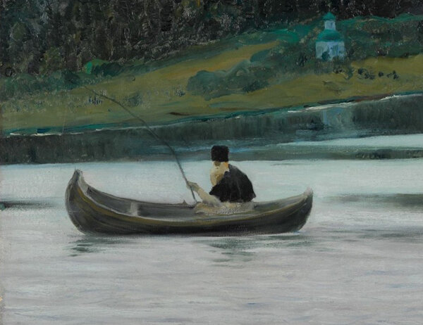 В.М. Нестеров "Молчание" фрагмент картины