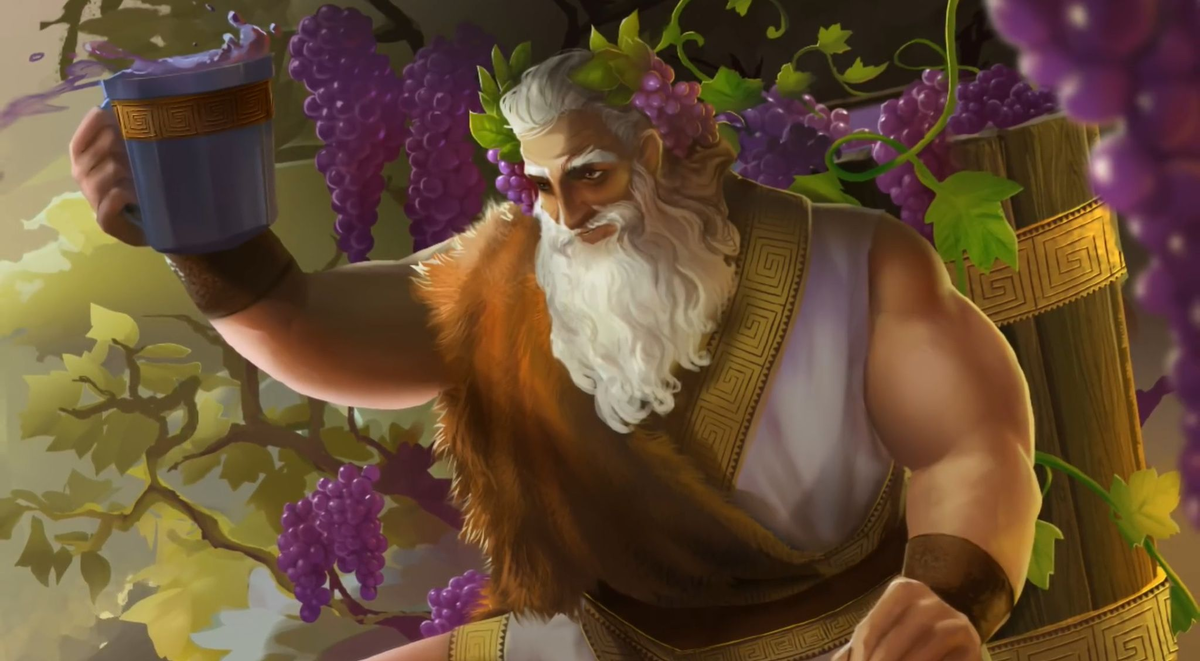 Бог Дионис. Неординарное изображение.