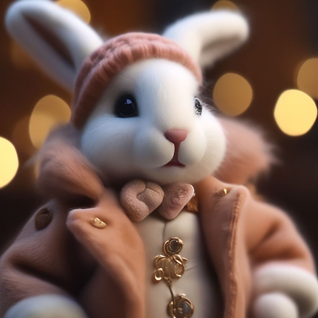 Кролик. Сухое валяние.