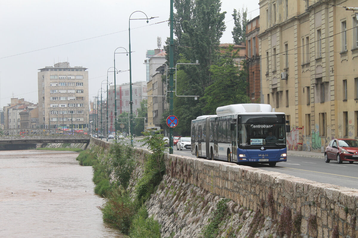 наб. Бана Кулина, автобус MAN Lion's City G