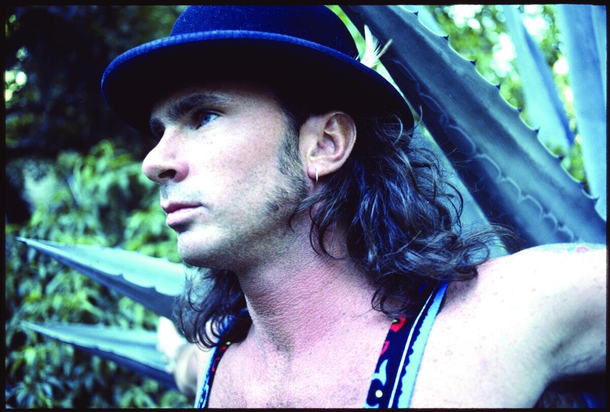 Chad Smith with his motorbike
