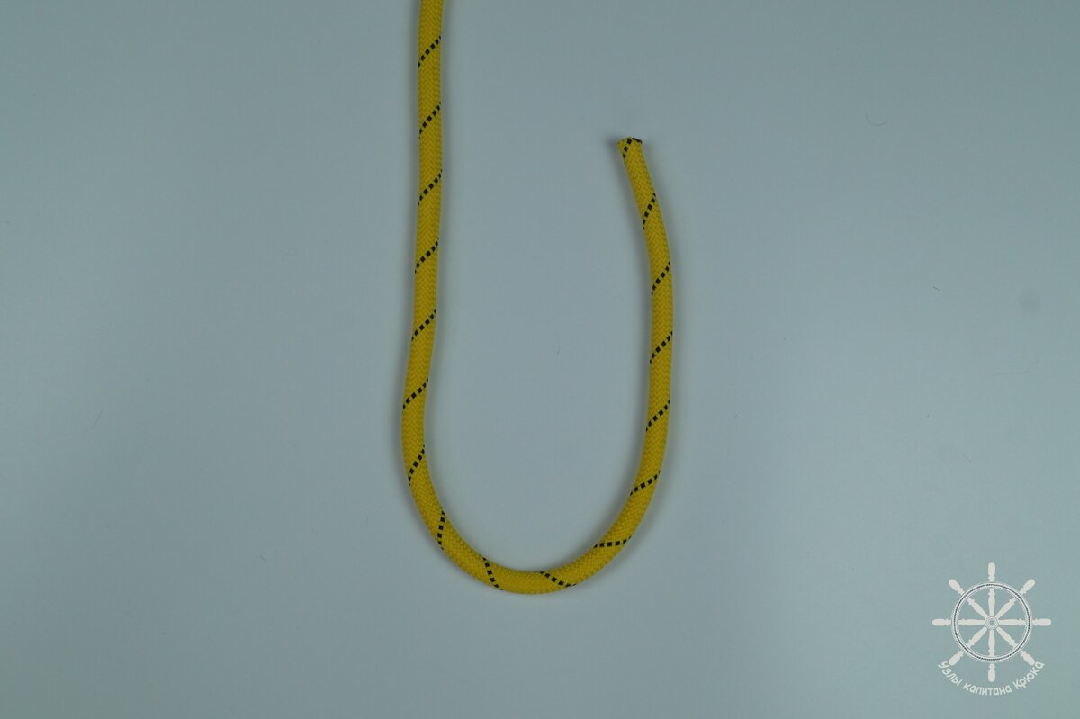 Как вязать скользящую восьмерку - шаг 1