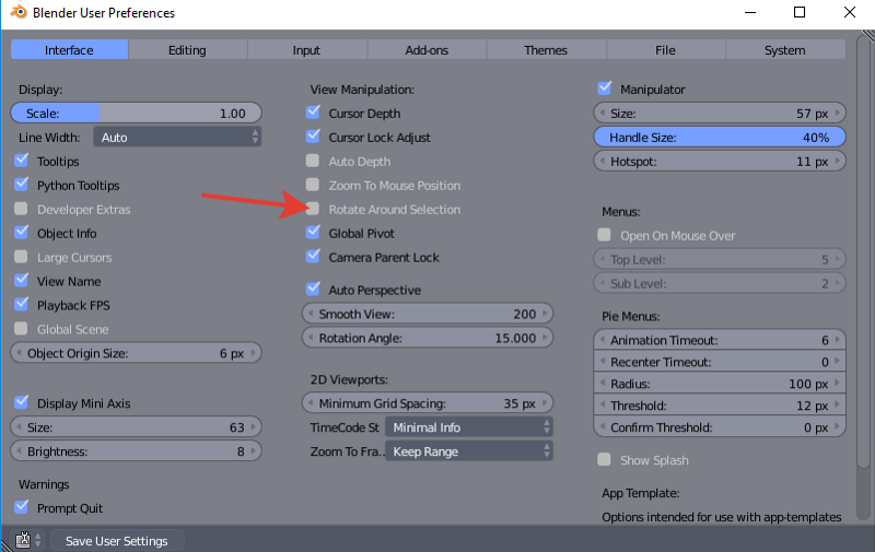 Rotate Around Selection