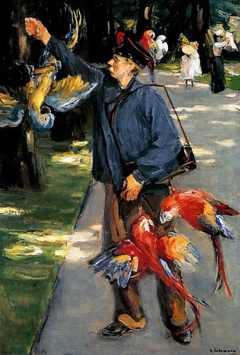 Смотритель попугаев в амстердамском зоопарке     1902 г.