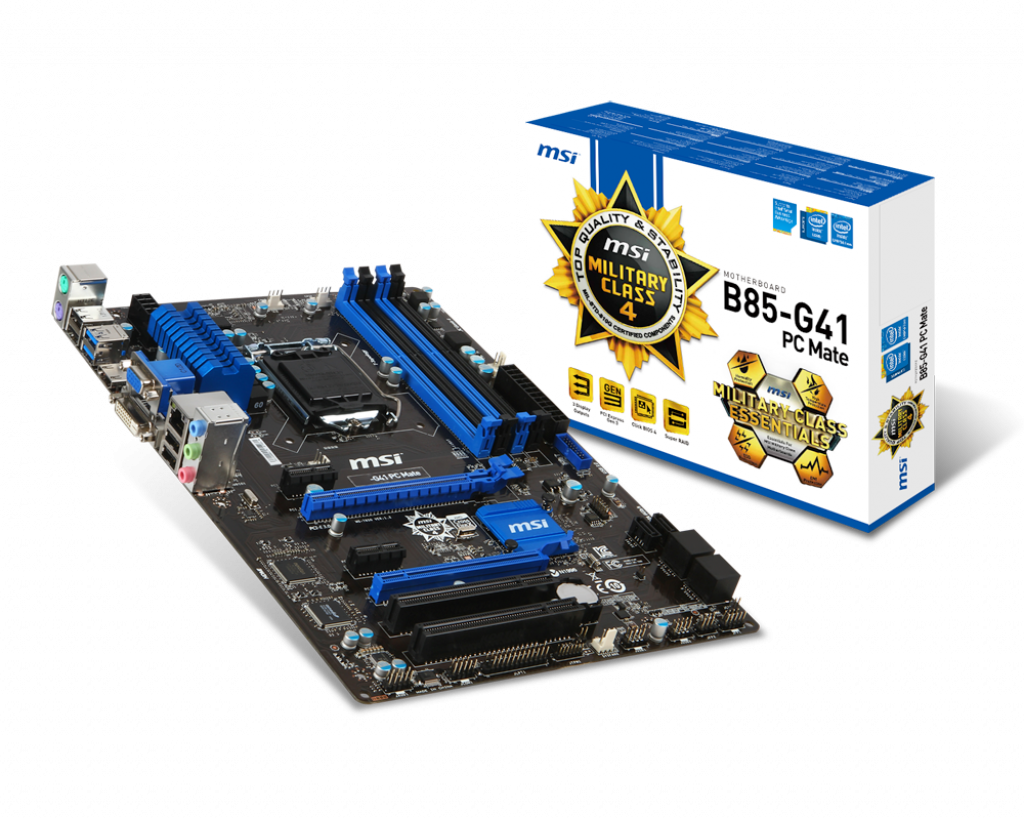 Как вчера помню: плата была B85-G41 PC Mate