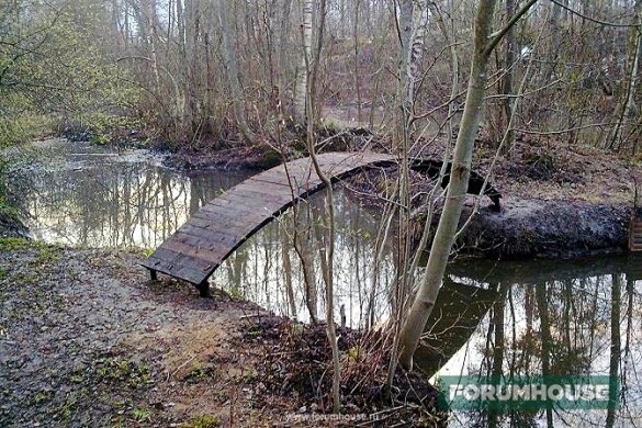 Декоративный мостик для сада и дачи своими руками