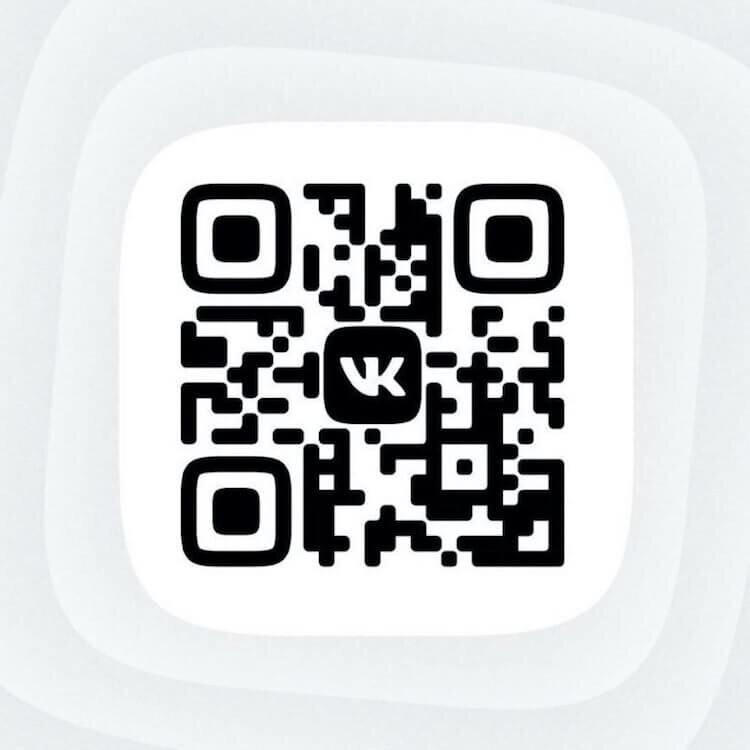 QR-код, который активирует новый дизайн ВКонтакте