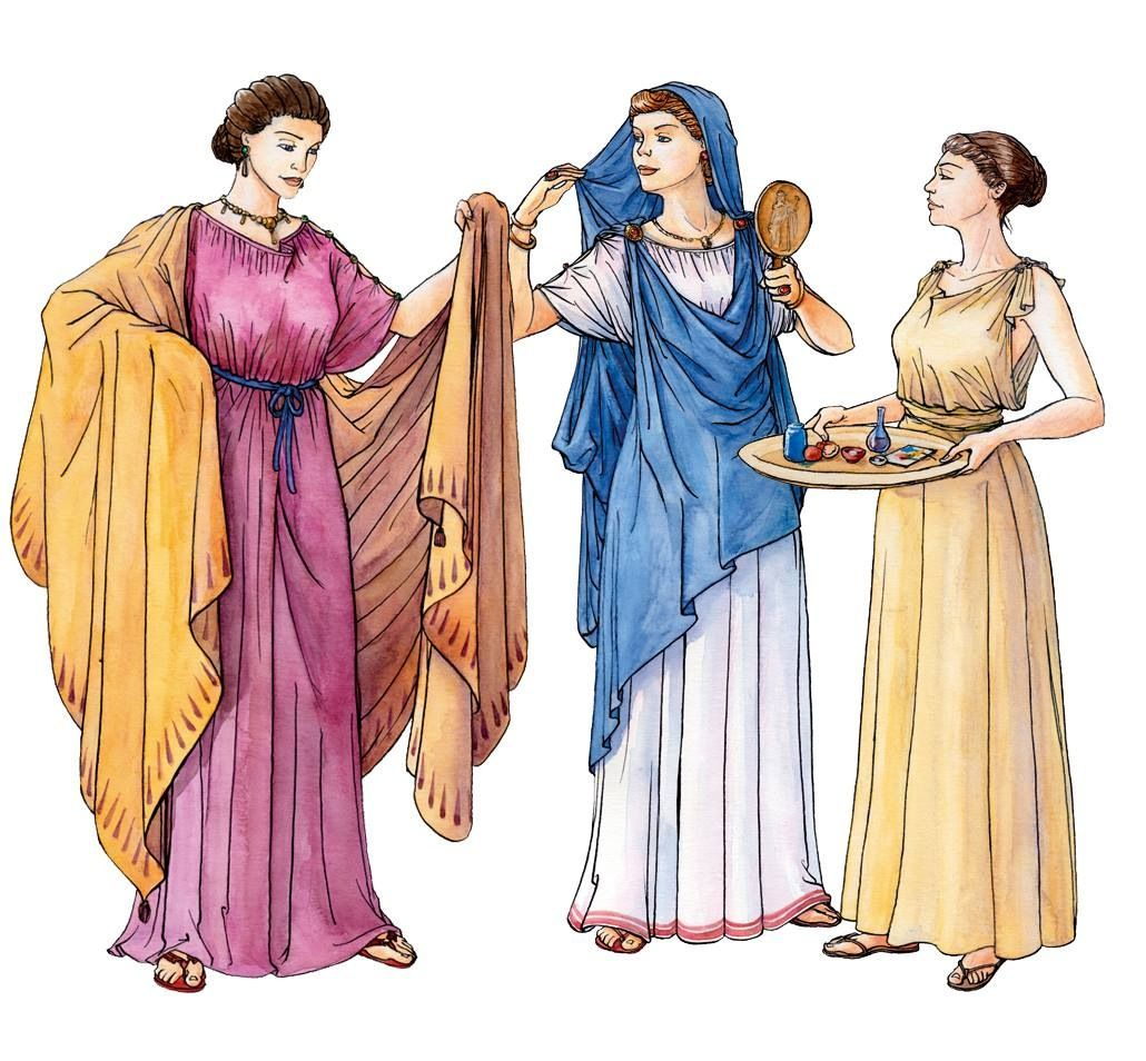 Одежда женщин древней греции