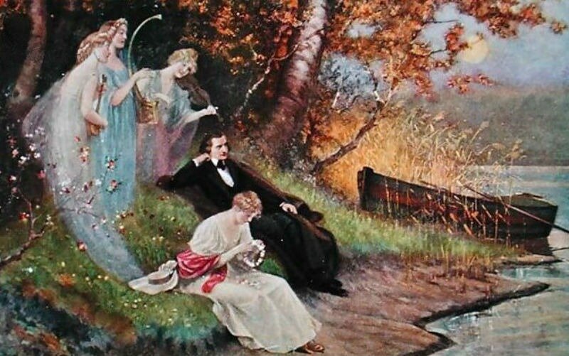 Карл Швенингер. «Роберт Шуман с музами»